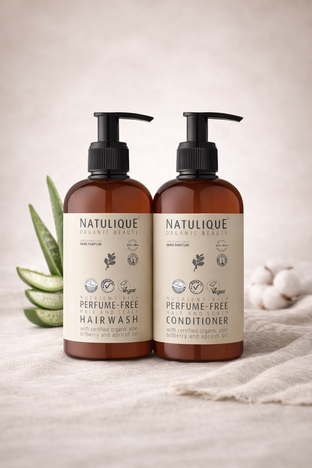 NATULIQUE parfumvrije hairwash en conditioner set