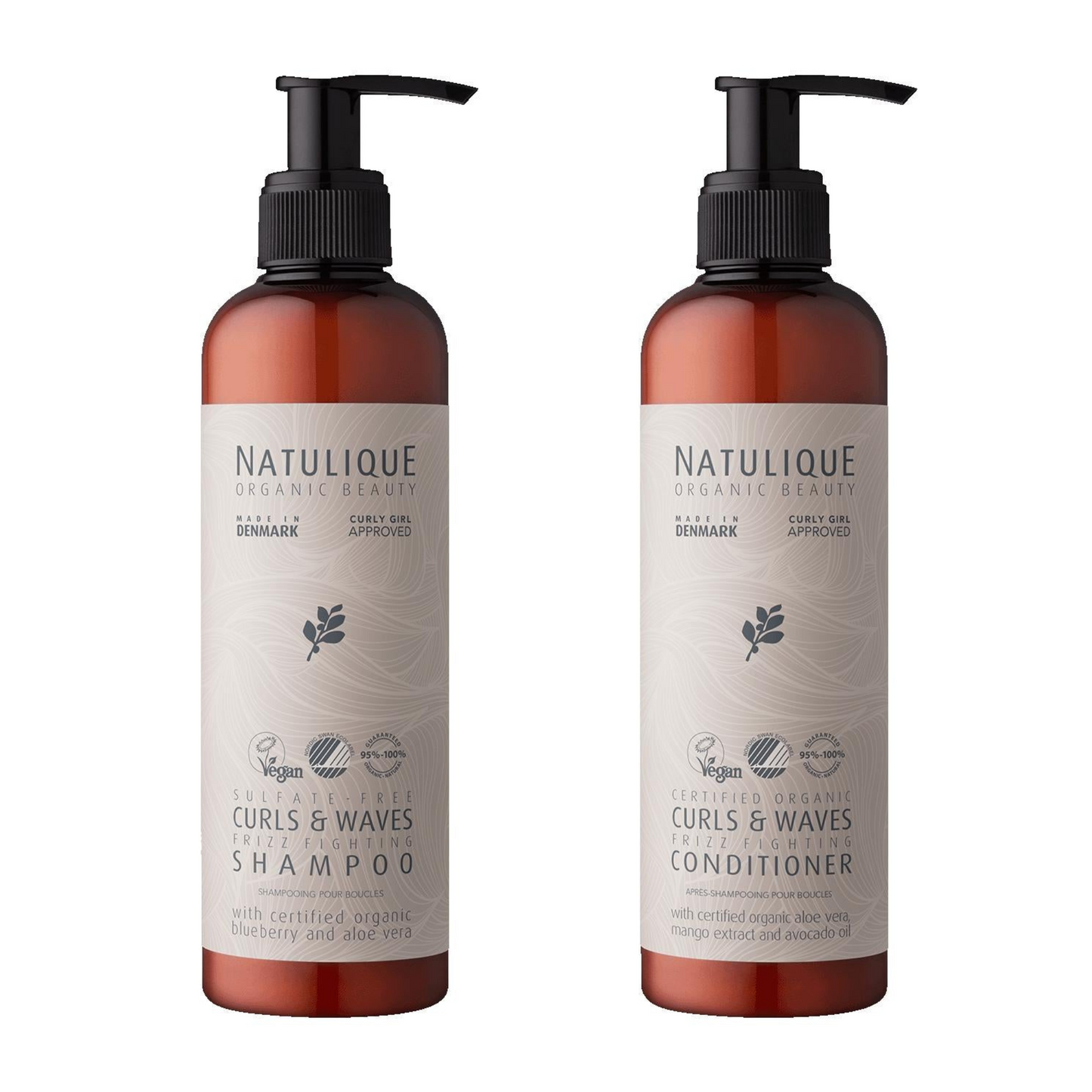 Natulique Curls & Waves SET (Shampoo+Conditioner)